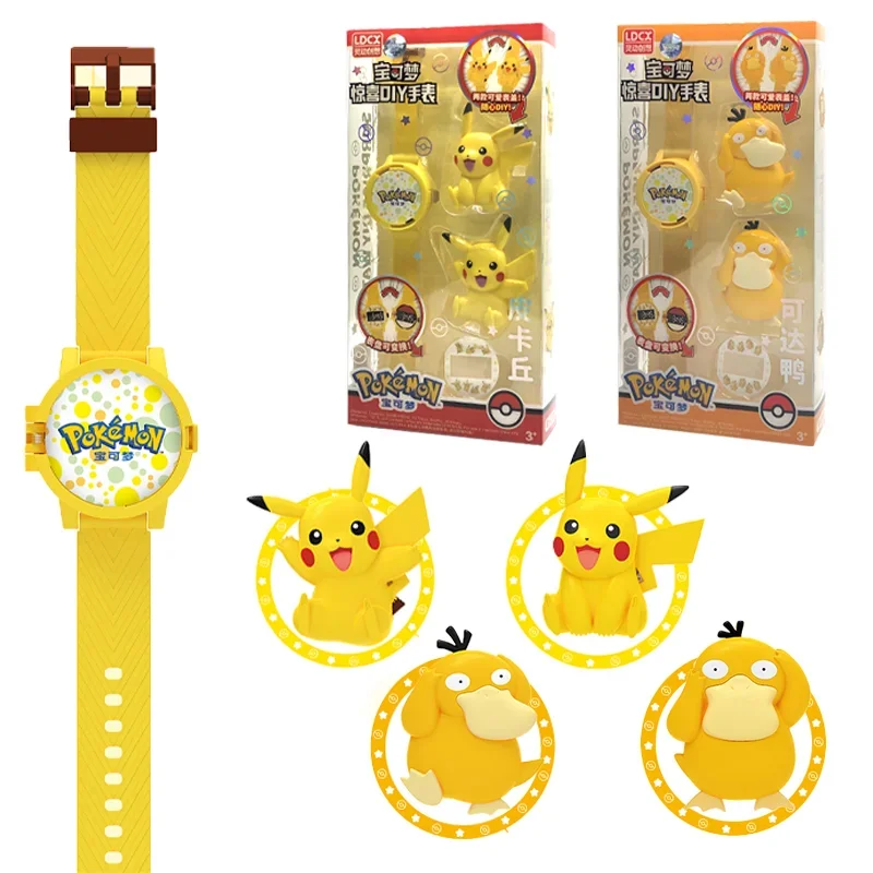 

New Pokemon Digital Watch Anime Pikachu Student Silicone LED Kids Sport Wristband Watch Toy