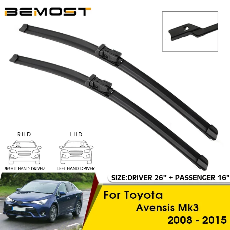 Car Wiper Blades For Toyota Avensis Mk3 2008-2015 Windshield Windscreen Front Window Blades 26