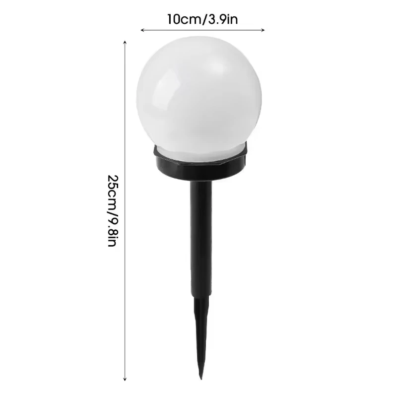 3/1PCS Solar Powered LED Bulb Lamp Energy Light Waterproof Outdoor Garden Light Street Solar Panel Ball Lights Lawn Yard Lamp