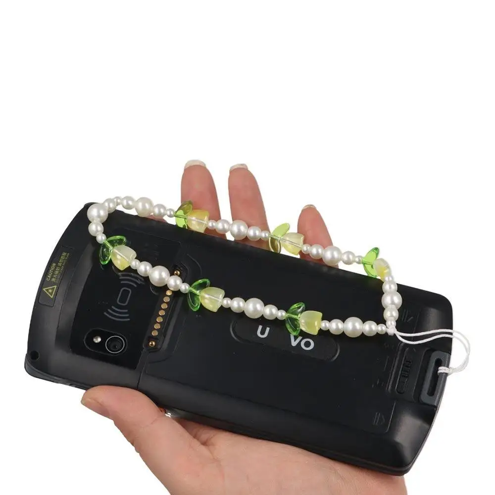 

Pearl Bead Tulip Bead Phone Charm Strap Glass Flower Tulip Mobile Phone Chain Sweet Tulip Flowers Beaded Cellphone Strap