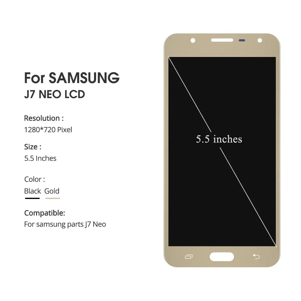 Adjusted LCD For Samsung Galaxy J7 neo J701 J701F J701M lcd display Touch Screen Digitizer Assembly Replacement for J701 Screen