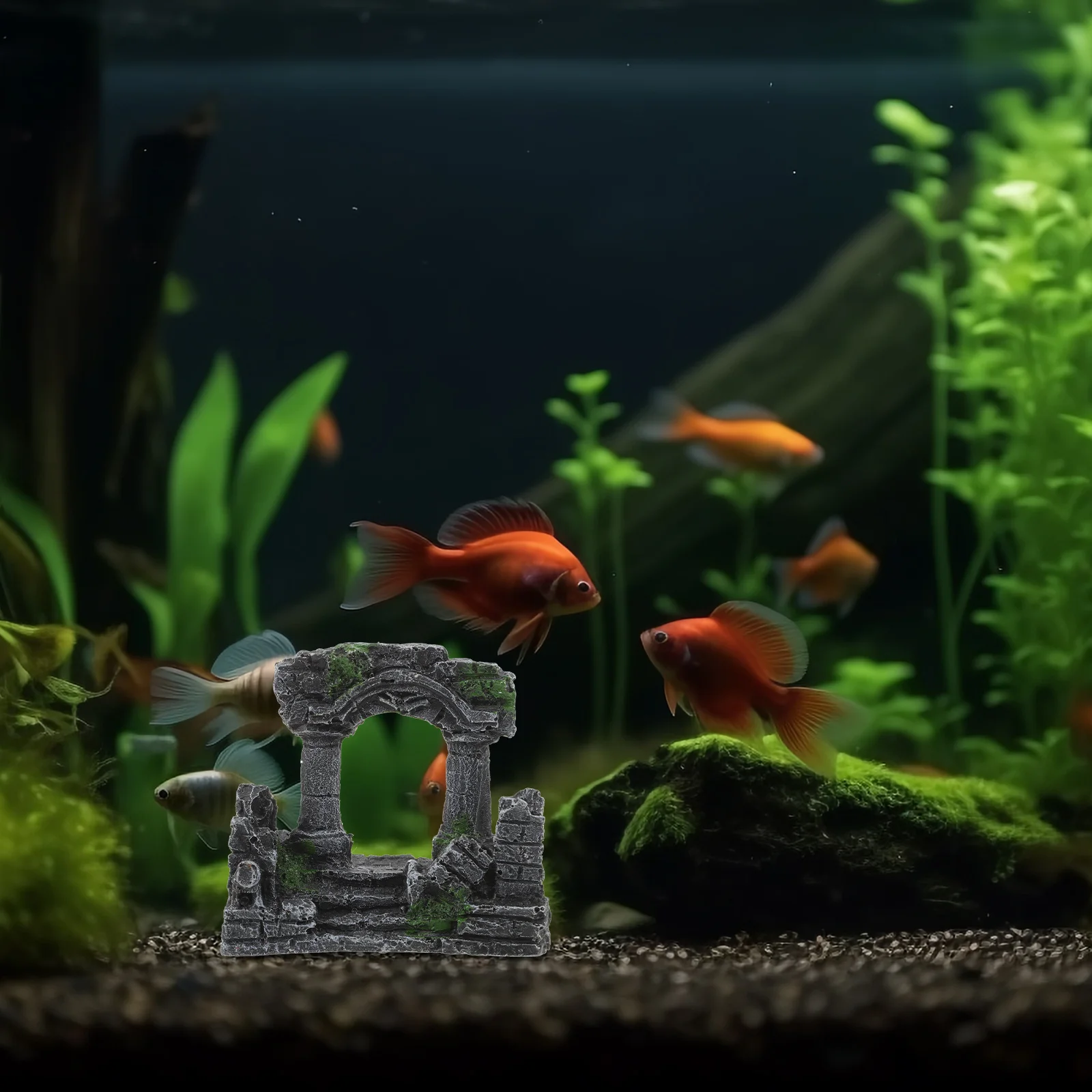 

Roman Column Aquarium Decoration Durable Resin Material Fish Tank Ornament Enhance Aesthetic Appeal Underwater World