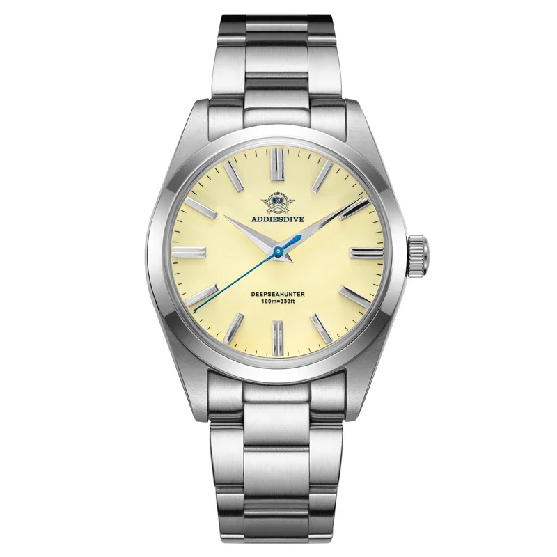 ADDIESDIVE 2024 relojes de cuarzo de lujo para Hombre Reloj de pulsera de acero inoxidable con cristal de zafiro 100m Reloj analógico resistente al agua Reloj para Hombre