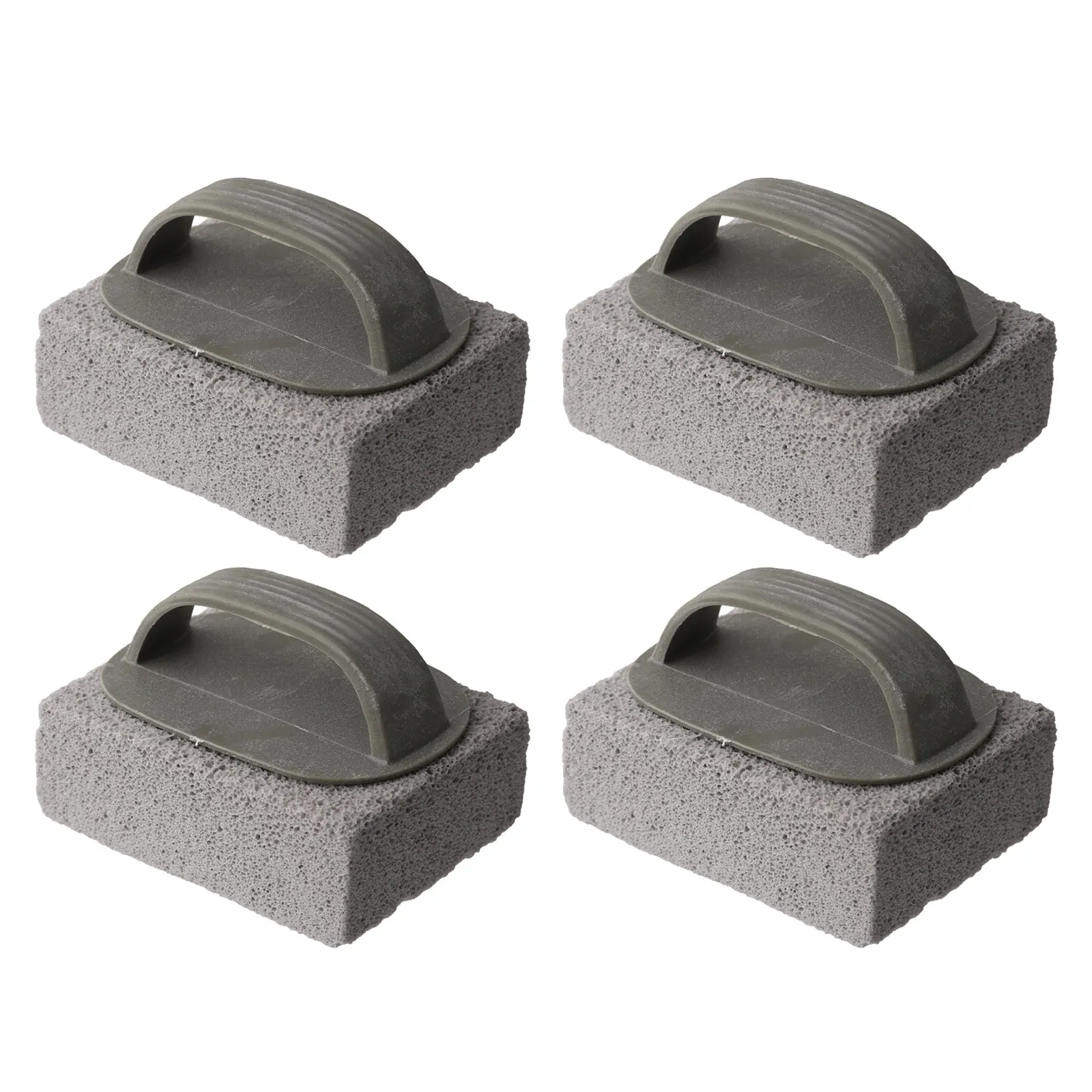 Ergonomic Handle Cleaner BBQ Cleaning Bricks Barbecue Cleaning Natural Pumice Stone Safe For Pets And Environment