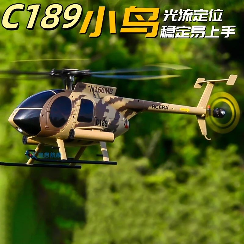 C189 Little Birds Helicopter Simulation Remote Control Md-500 Helicopter Luminous Flux Position Air Pressure Setting Height Gift