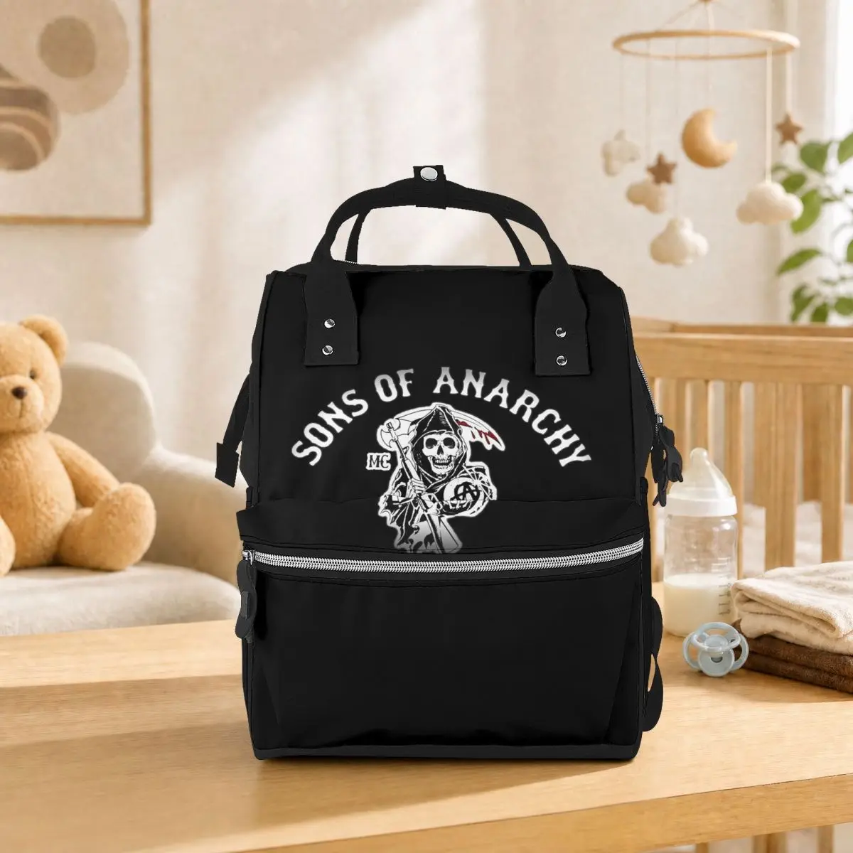 Sons Of Anarchy Samcro Whiskey Student Backpack School Bag Hiking Travel Daypack for Men Women Bookbag Shoulder Bags