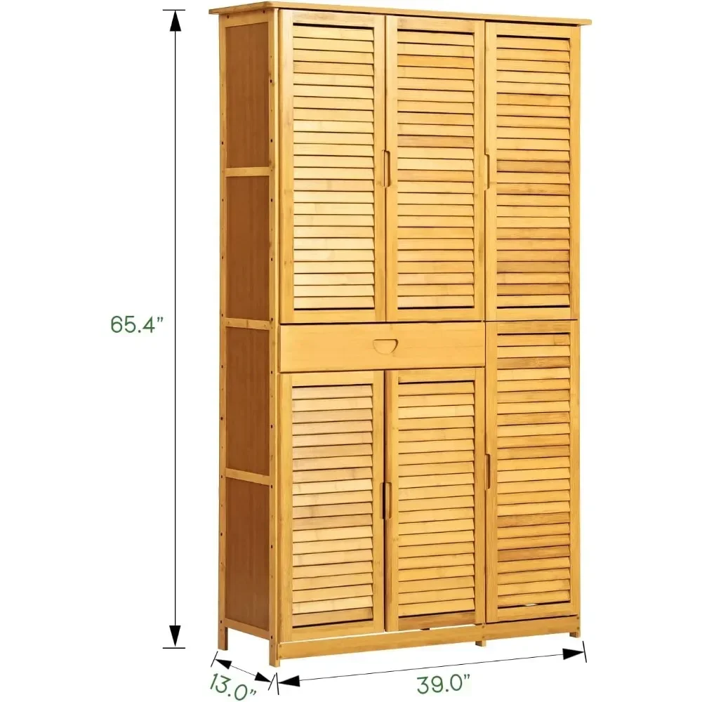 Large Shoe Storage Cabinet Storage Organizer With Shutter Doors & 1 Drawer for More Than 40 Pairs Living Room Entryway Shoerack