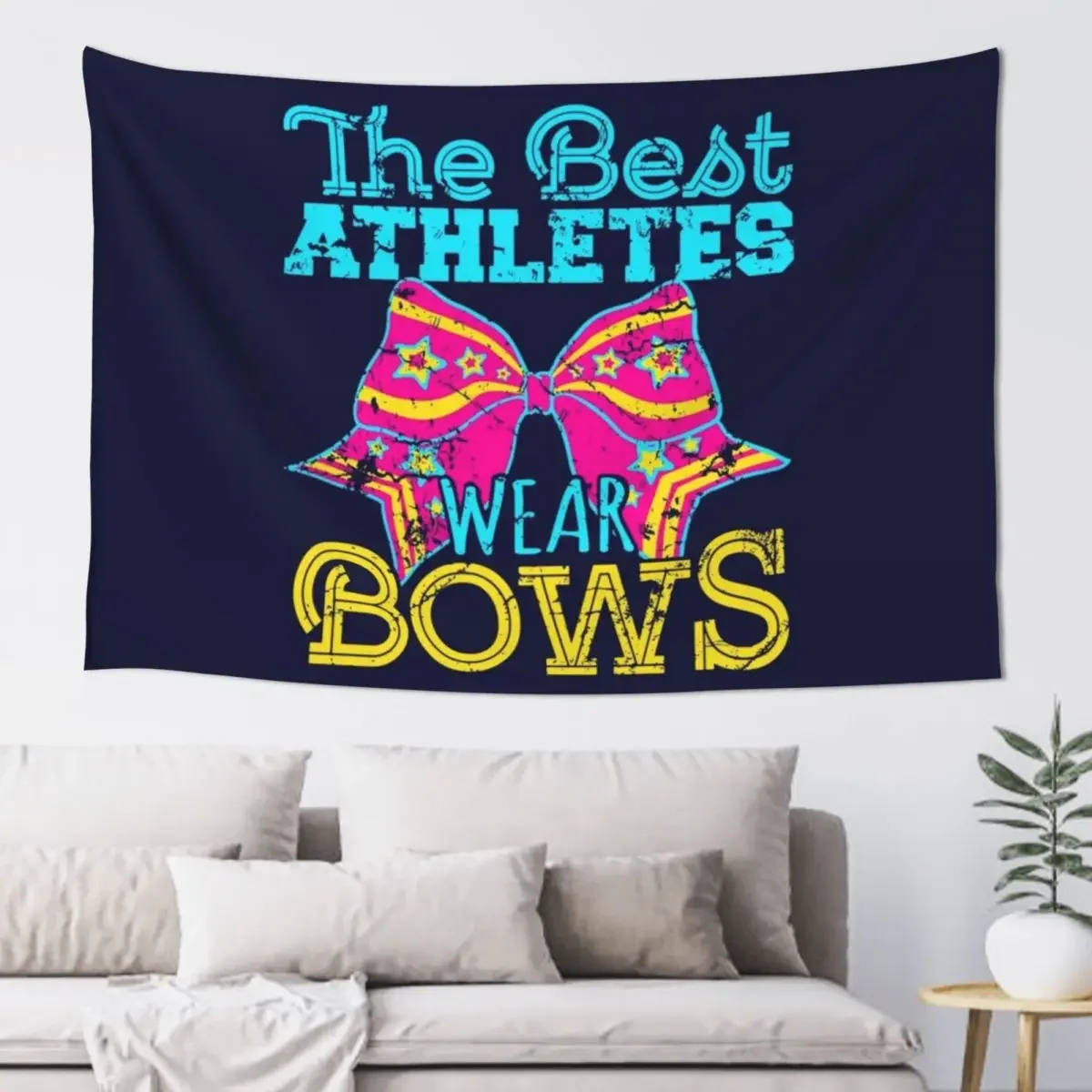 

Cheerleading The Best Athletes Wear Bows Tapestry Room Ornaments Bathroom Decor Tapestry