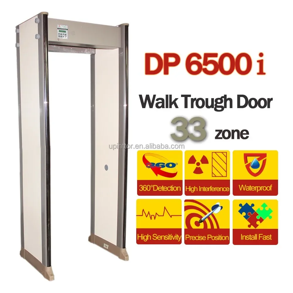 Fabrieksprijs Waterdichte 33zones Walk Through Metal Detector Security Gate Security Door Frame Metal Detector