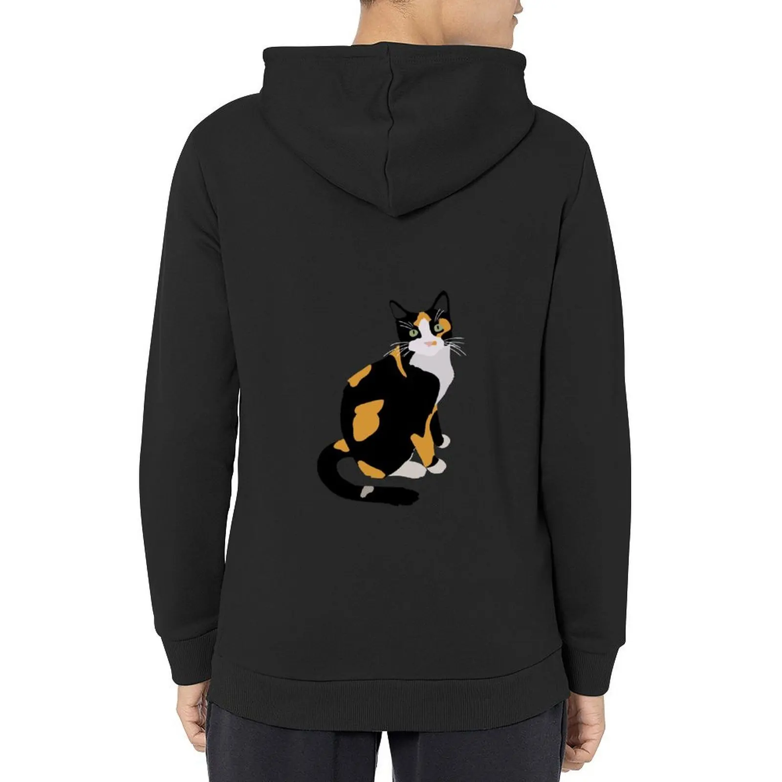 

Calico Portrait, Cute Calico Cat, Hoodie men clothing hooded shirt korean autumn clothes men's winter sweater tracksuits