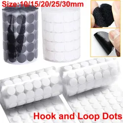 50/100Pairs Hook and Loop Dots Self Adhesive Fastener Dot Nylon Sticky Back Grip for Office School DIY Crafts 10/15/20/25/30mm