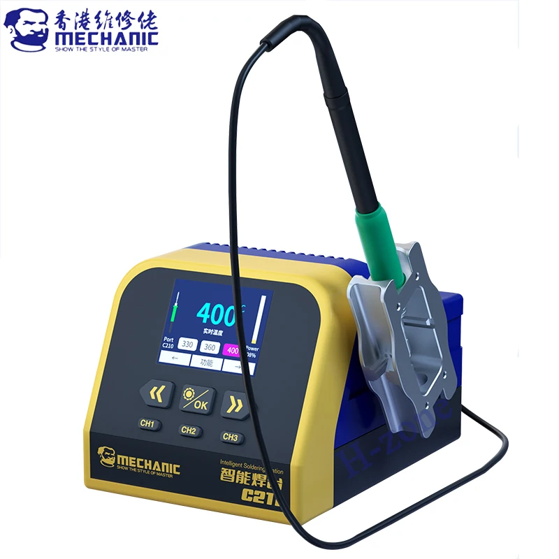 MECHANIC C211 Smart Soldering Station 2 Seconds Heating 130W Suitable for Mobile Phone PCB Repair C210 115 Handle Automatic Link