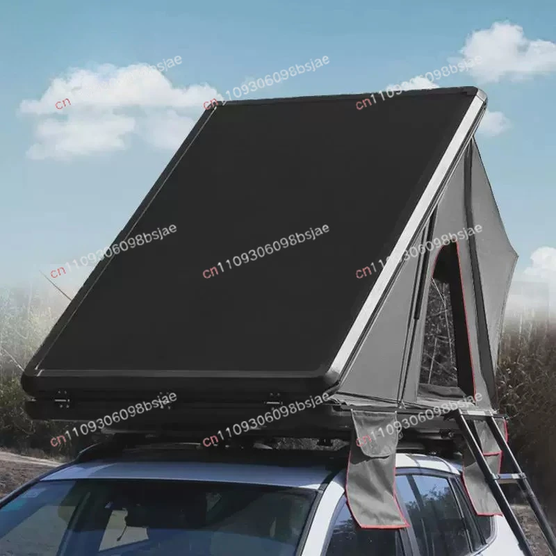 Roof tent aluminum alloy camping hard shell folding outdoor triangle double self-driving tour car tent