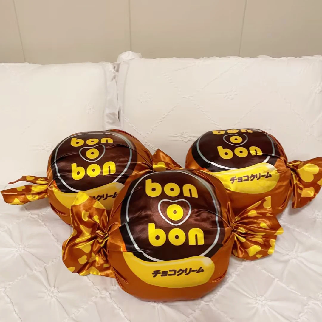 Zu 1pc emulational doces doces brinquedo de pelúcia bonito chocolate caramelo sabor macio travesseiro kawaii decoração do quarto para menina menino crianças