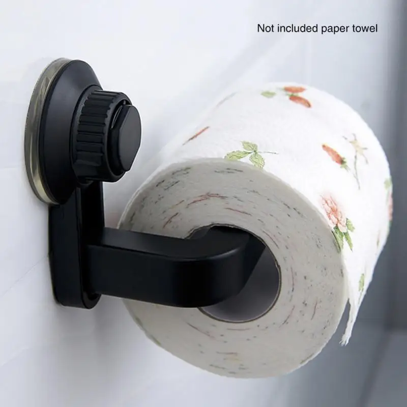 Bathroom Non-Perforated Paper Towel Holder Kitchen Wall-Mounted Paper Roll Holder Suction Cup Paper Roll Toilet Paper Roll