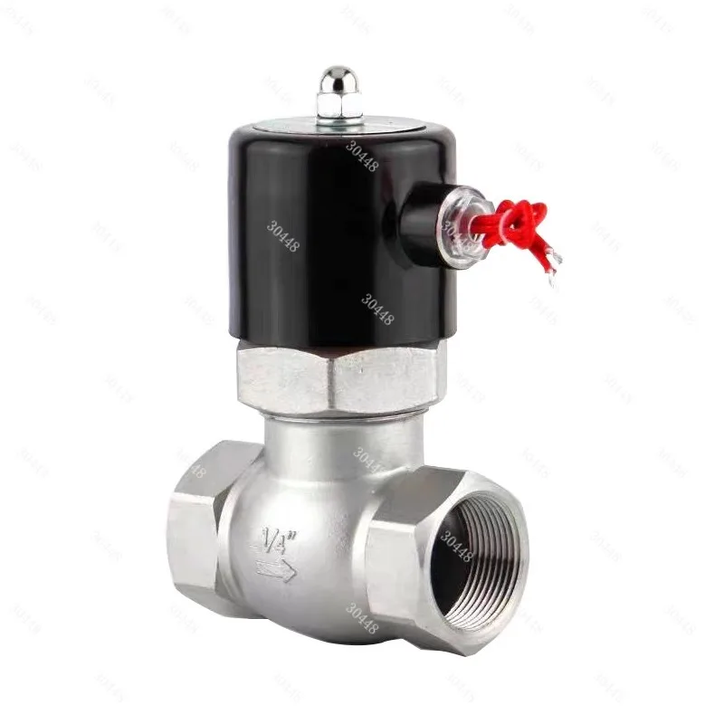 Stainless Steel Piston Type Steam Solenoid Valve 304 Stainless Steel Internal Thread High-temperature Solenoid Valve 1inch