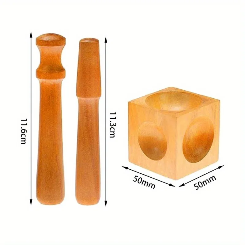 مجوهرات اكسسوارات مربع أداة مقاعد البدلاء كتلة القبة لكمة كتلة أداة مجوهرات اللف صنع أداة مجموعة أدوات عملية المجوهرات