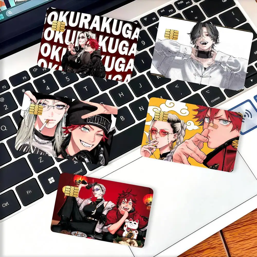 Comic G-Gokurakugai Credit Skin Cover Card Stickers 4PCS Film Bus Pass Front Decoration Bank Debit Waterproof