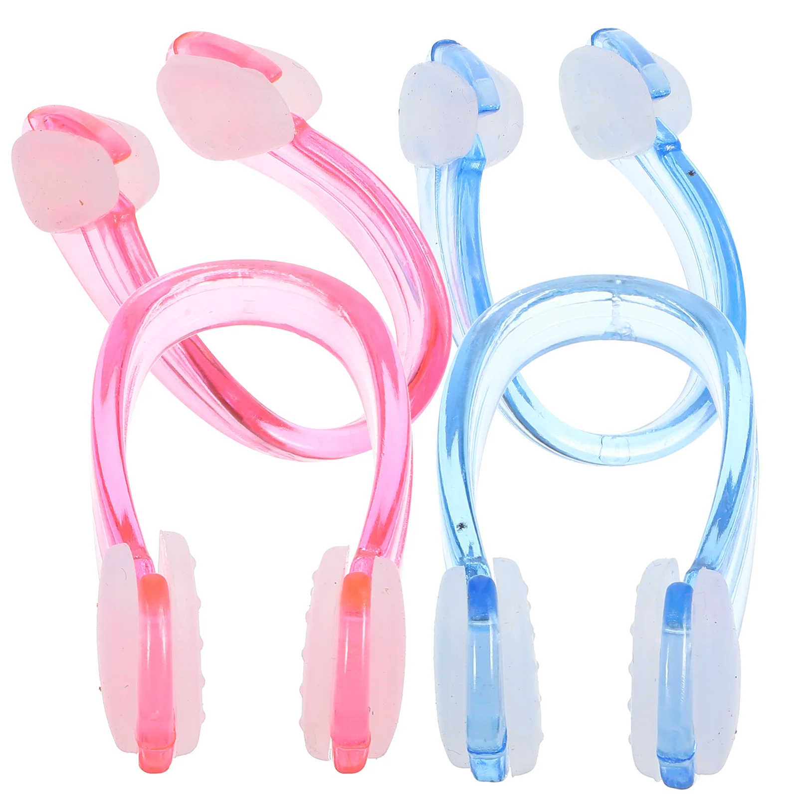 4 Pcs Swimming Nose Clip Adult Plug Aldult Non-slip Clips Plugs for Adults Silicone