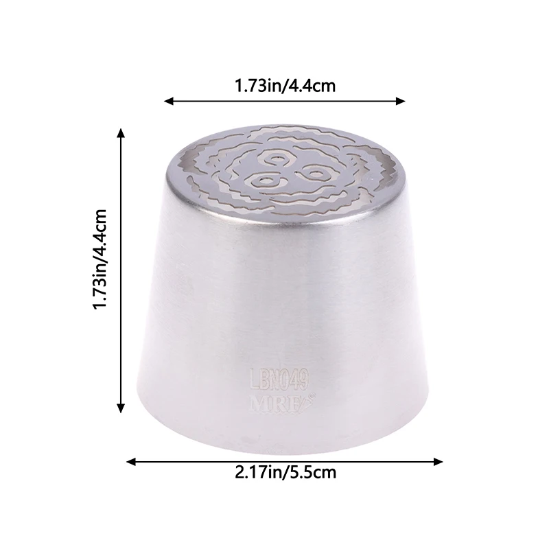 Punta de glaseado de flor bonita rusa de acero inoxidable SL49, punta de boquilla para pastelería, herramienta de decoración de pasteles DIY, utensilio de cocina para hornear, 1 ud.
