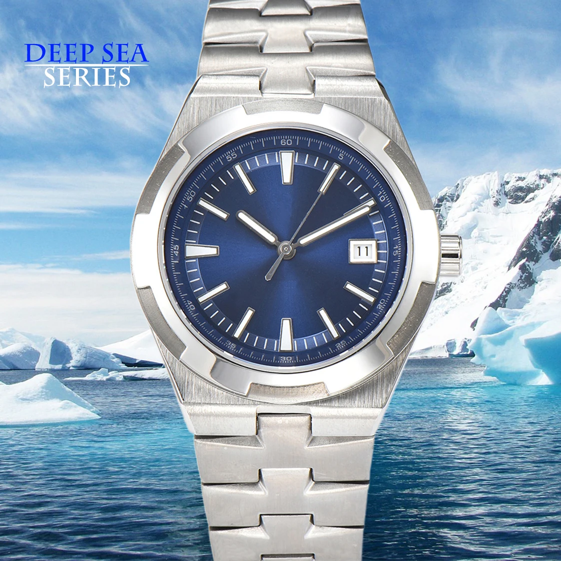 Deep Sea Series 41mm Watch  Men\'s Watch Miyota 8215 Automatic movement  Stainless Steel Sapphire Glass Resistant Watch