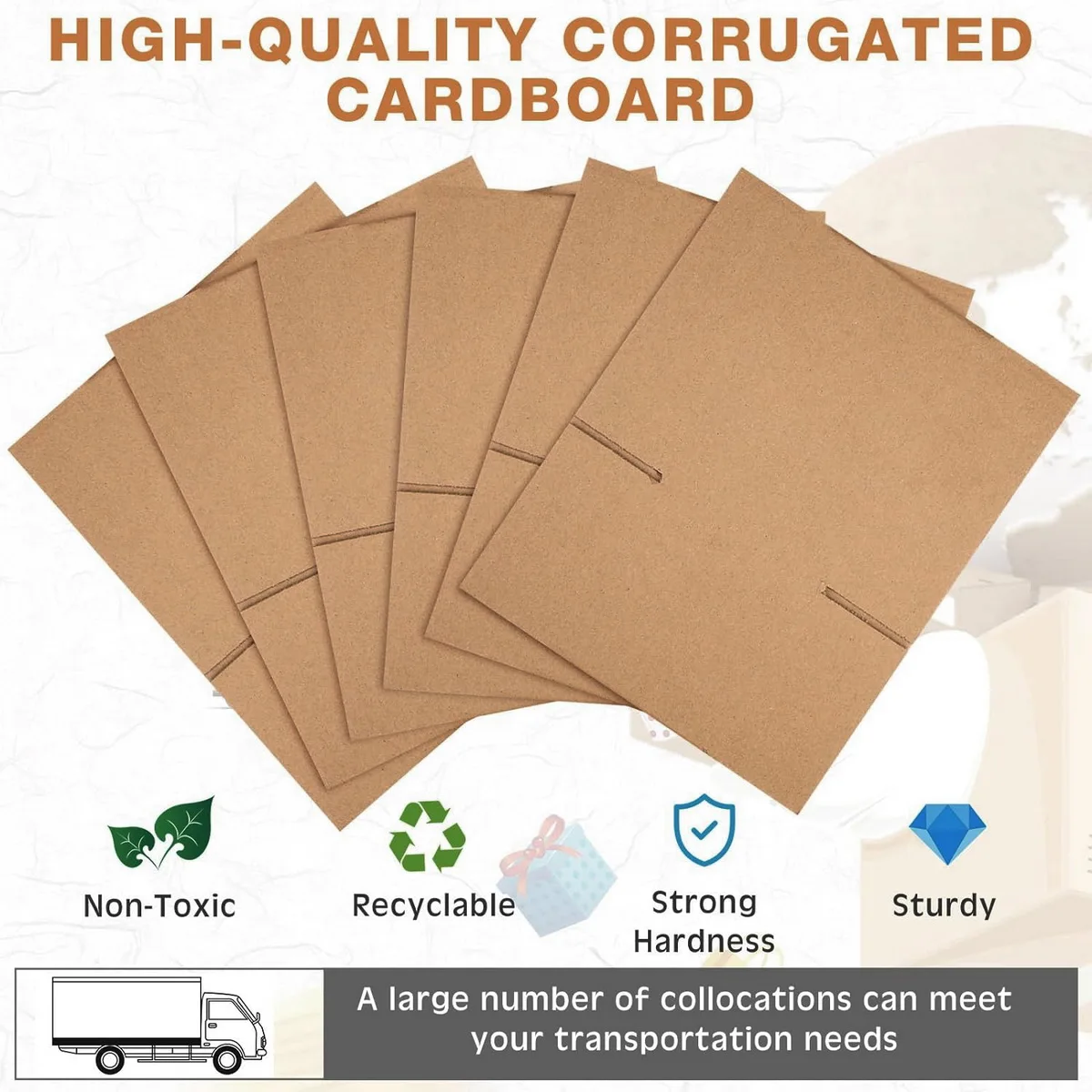 Small Item Shipping Boxes, 5.7x3.3x4.1inches, Single Wall, 32Lb/sq inch, Brown Corrugated Cardboard Mailer Box With Lids