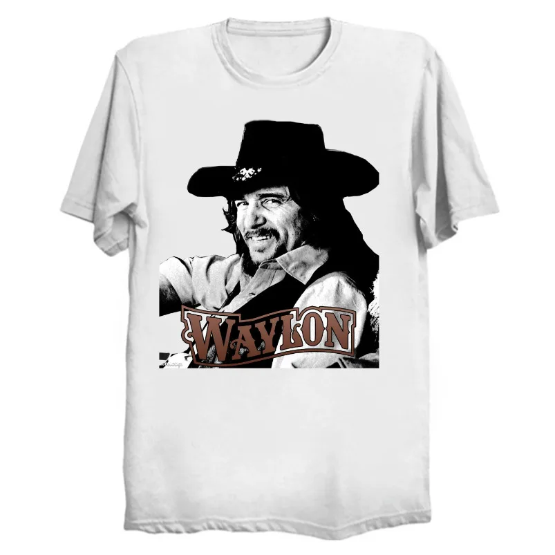 

Vtg Waylon Jennings Singer Тяжелая хлопковая белая полноразмерная РУБАШКА УНИСЕКС J456