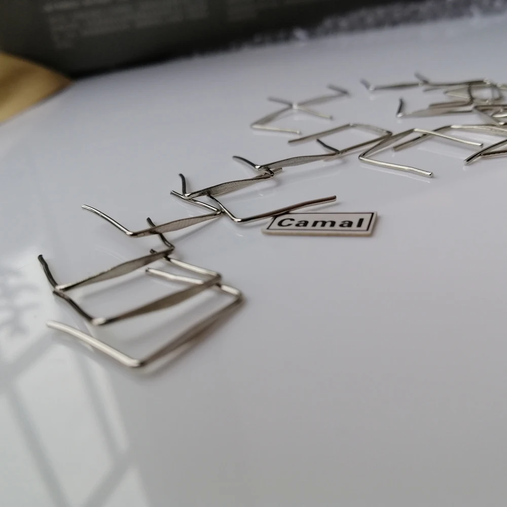 Camal 150pcs 14mm Sector Shaped Chrome Color Connectors Pins For Crystal Prisms Beads Chandelier Pendant Lamp Hanging Accessory
