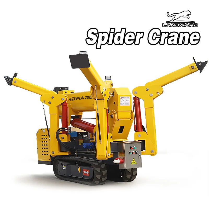 China Marine Folding Spider Crane 3 Tons Wireless Remote Control Rotating Mini Crane Can Enter The Elevator 5 Tons Customized