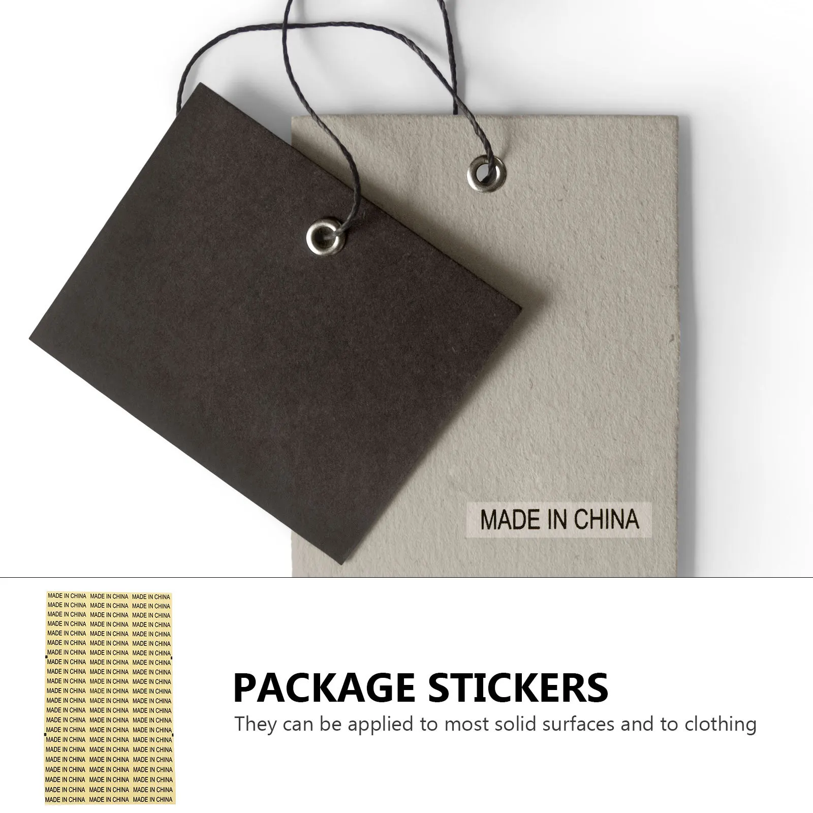 

4000Pcs Transparent Self Adhesive China Stickers Waterproof Labels Retail Package Origin Country