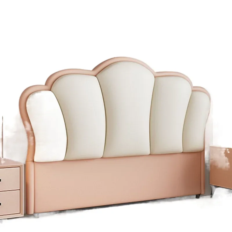 

2024 new bedside soft bag backrest simple modern floor ultra-thin solid wood single buy bedside board princess a complete set