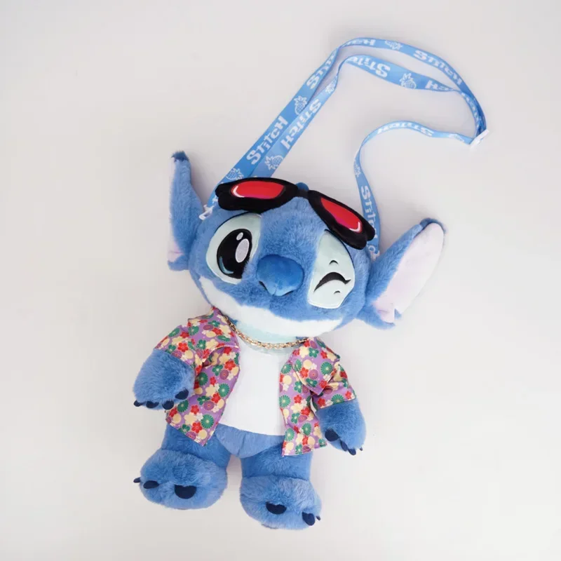 

30cm Disney Stitch Cool Style Lilo&Stitch Plush Dolls Stuffed Toys High Quality backpack Children Girlfriend birthday Gift