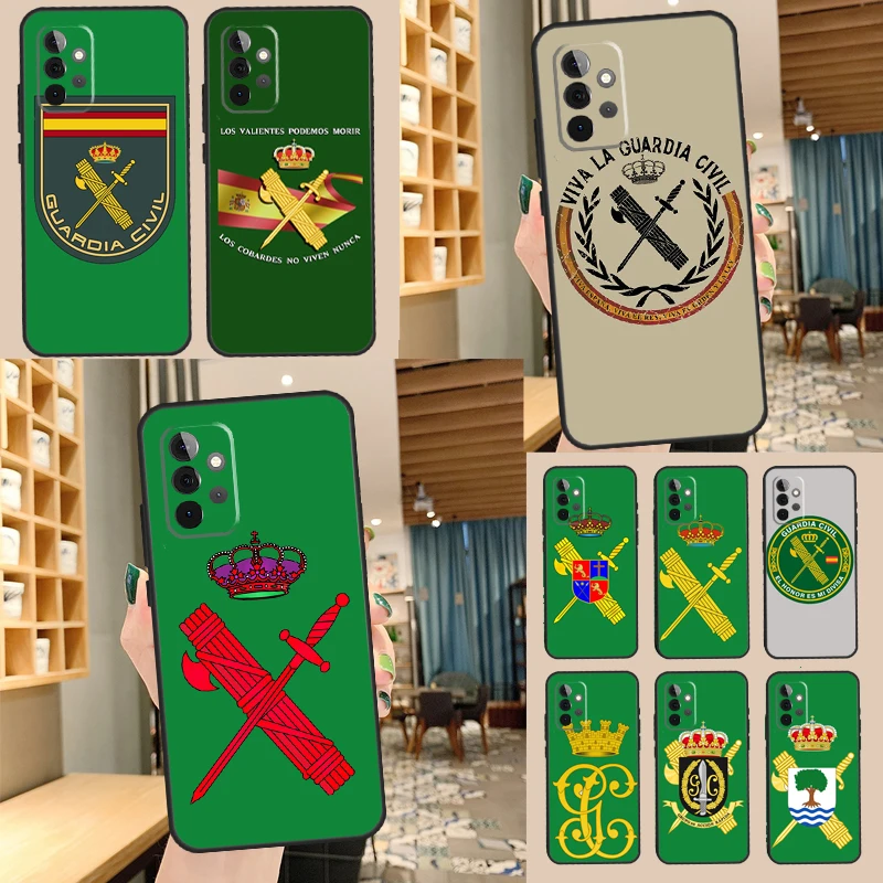 Emblem of the Spanish Civil Guard Case For Samsung Galaxy A14 A34 A54 A52 A32 A42 A22 A12 A51 A71 A13 A33 A53 A52S Cover