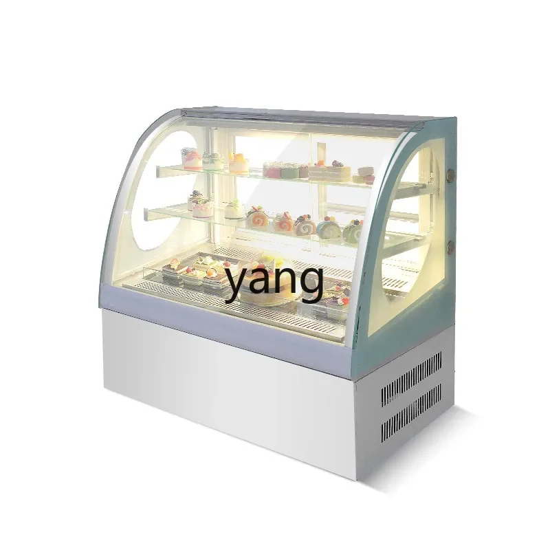 ZL Desktop Refrigerated Fresh-keeping Cabinet West Point Display Cabinet Commercial Fruit Vertical Arc Cabinet