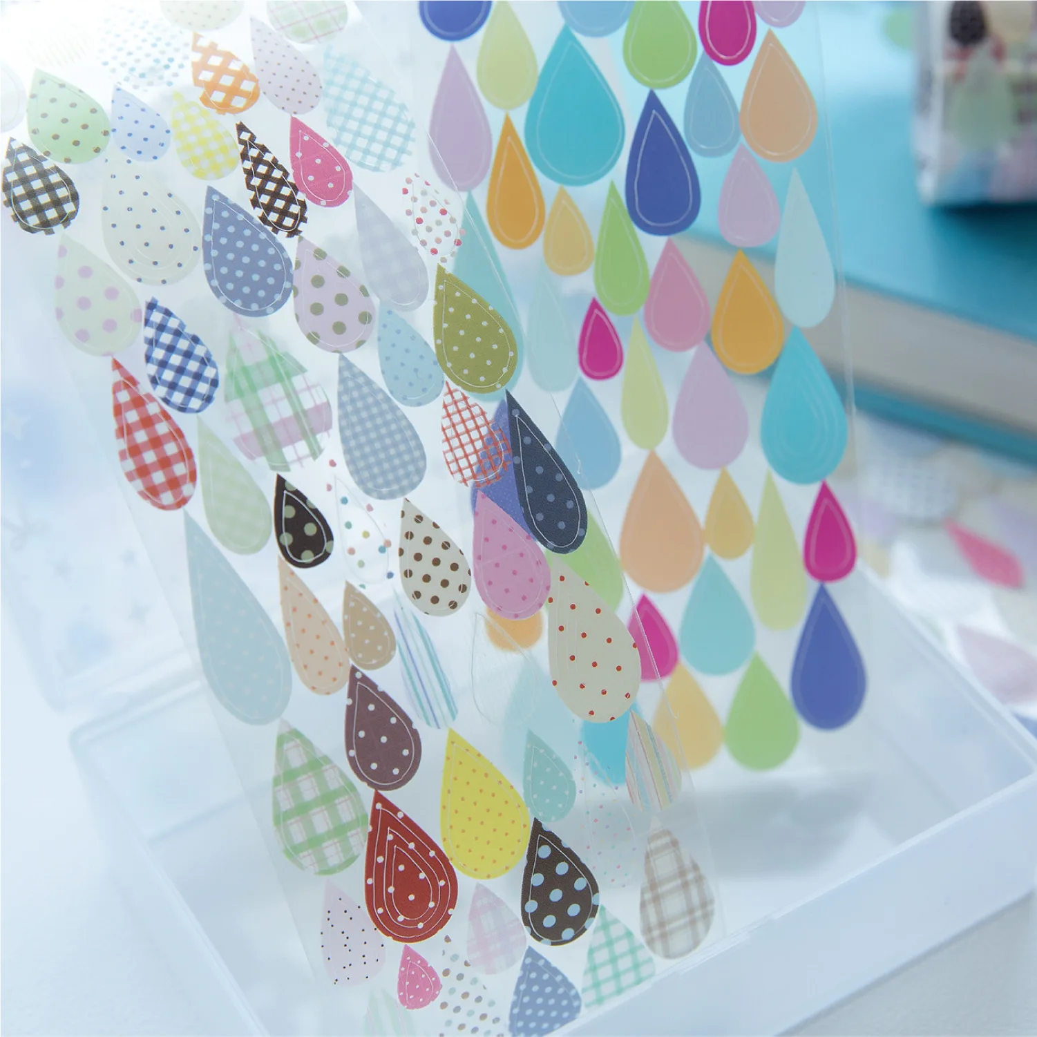 1 Stück/1 Packung dekorative Klebebänder für die Regenzeit, Papier-Abdeckbänder, Junk Journal, Scrapbooking-Aufkleber, japanisches Papier