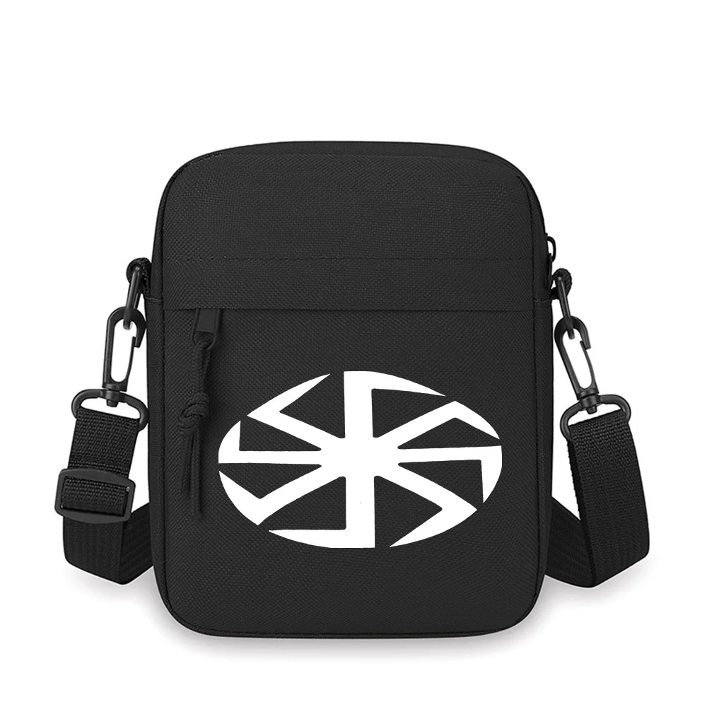 

Geometric circle symbol design rotate lines Men Crossbody Bag Single Shoulder Women Cartoon Anime Film Printing Design Unisex