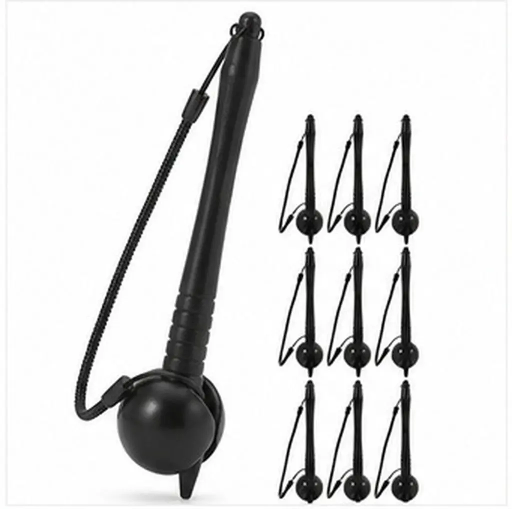 10 Pcs Drawing Touch Pen Note-taking Computers Capacitive Spring Stylus Hard-tip Black Tablet
