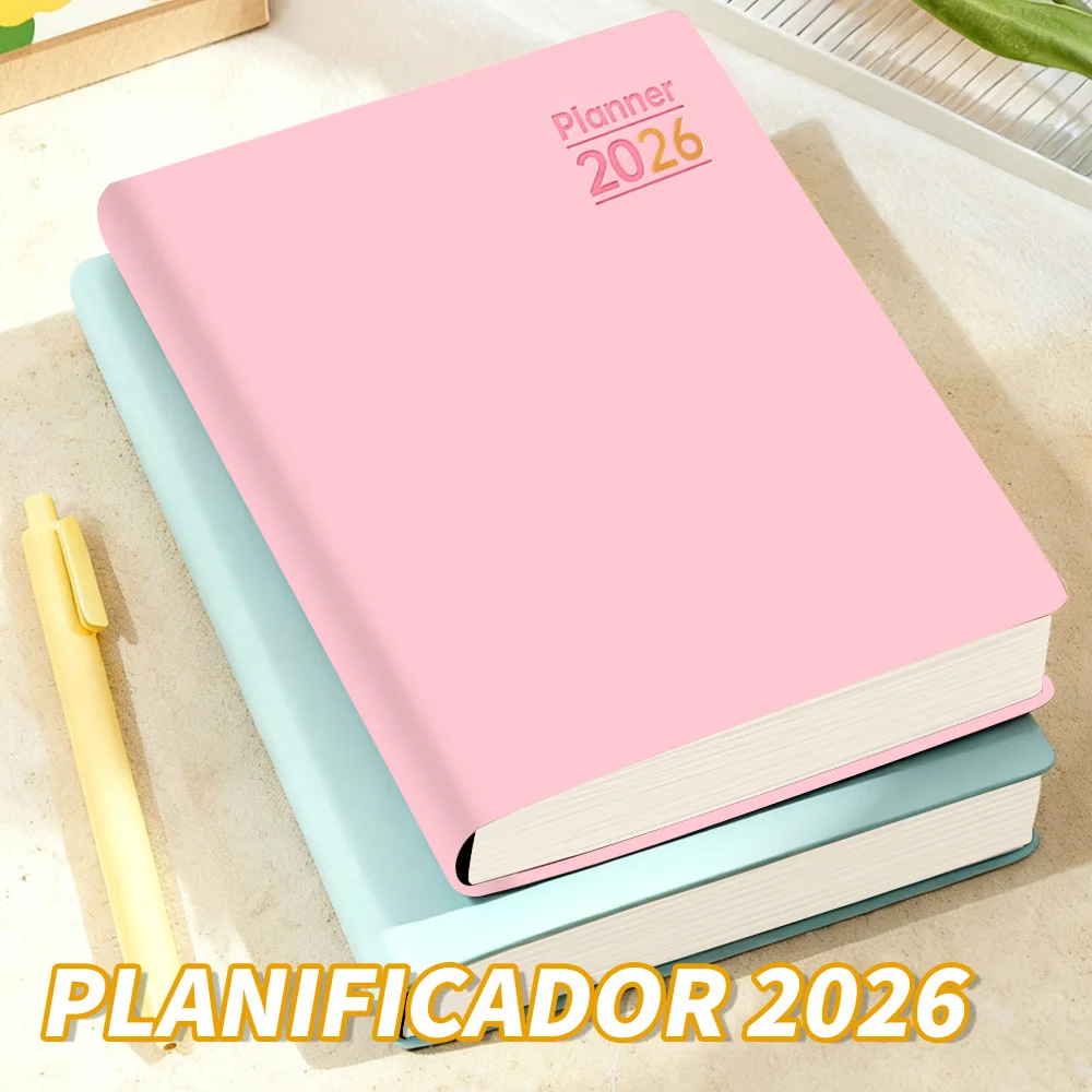 2026-nuevo-planificador-espanol-a5-agenda-cubierta-de-cuero-pu-calendario-diario-semanal-mensual-organizador-de-negocios-cuadernos-y-diarios
