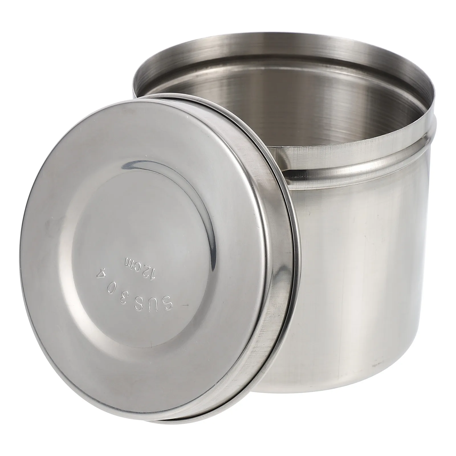 

1Pcs Stainless Steel Unguent Jar High Sealing Performance Dressing Storage Bottle Cotton Ball Container