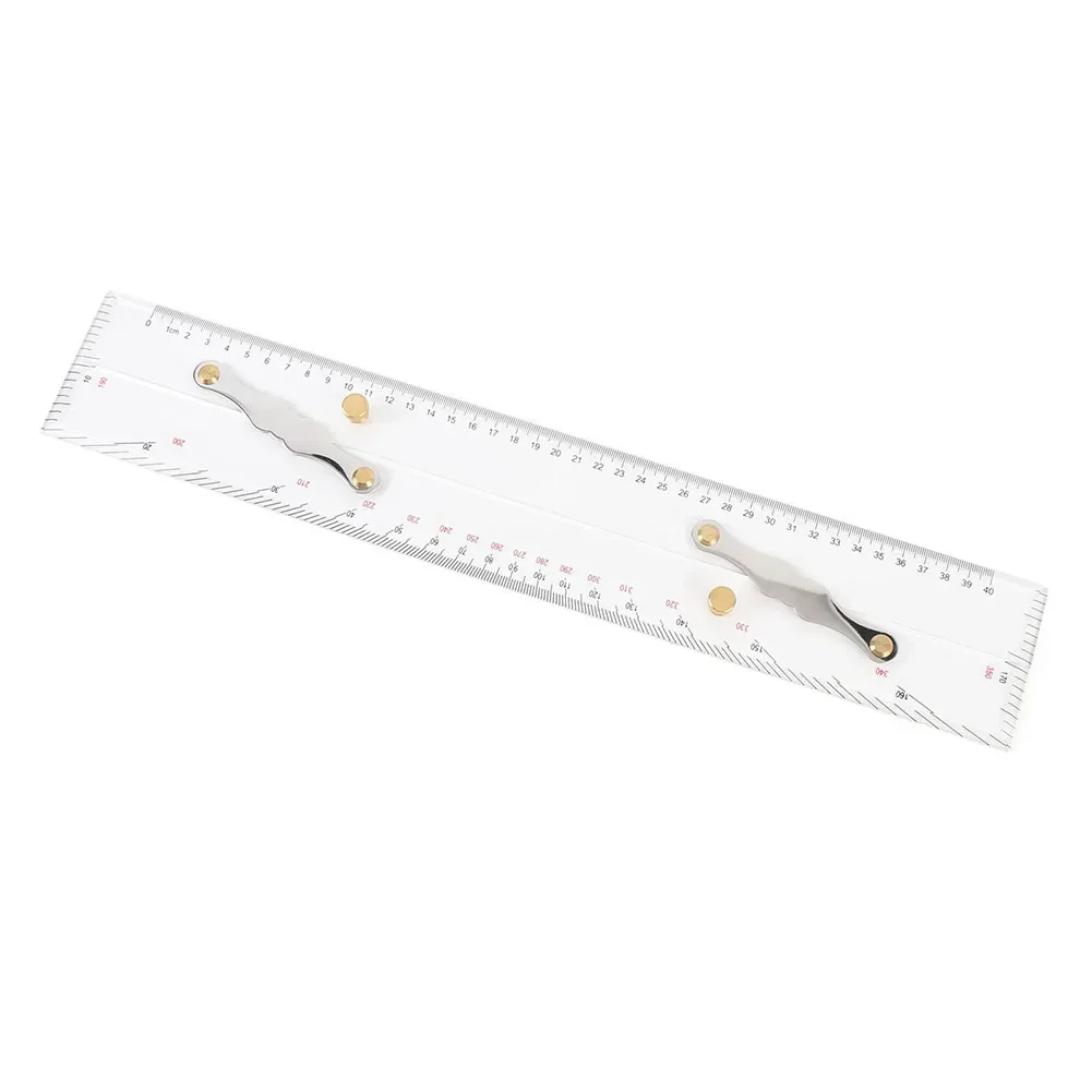 1 Pcs Marine Navigation Parallel Ruler 450mm Acrylic High Transparency Plotting Tool For Sea Chart Use Boat Parts Accessories