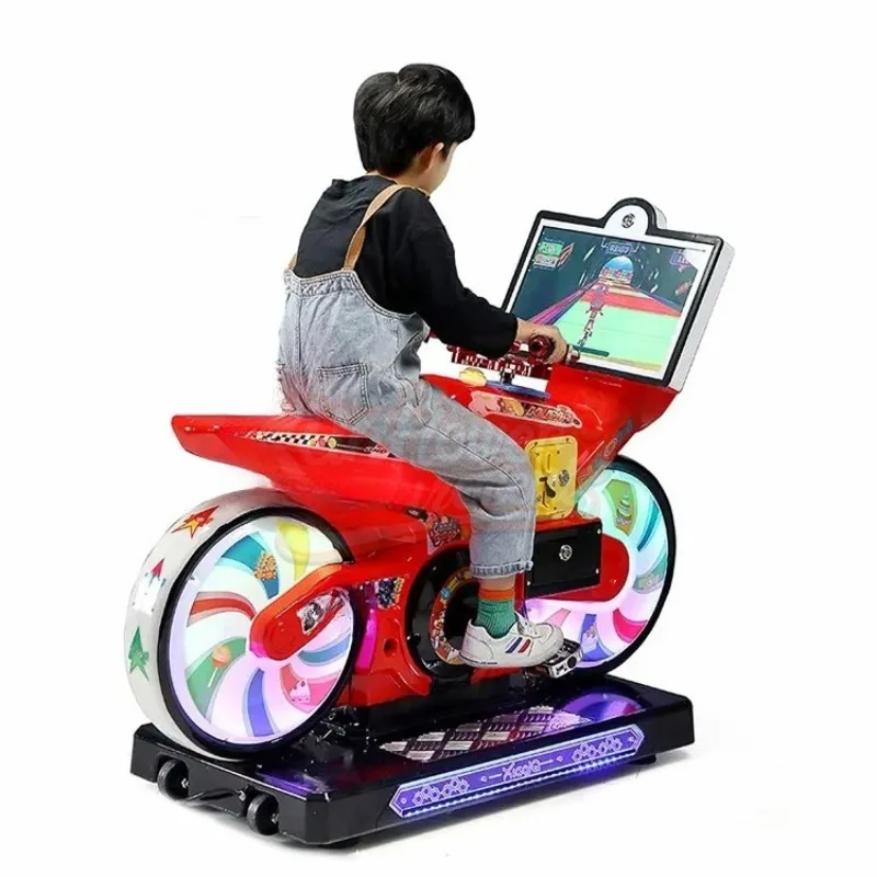 Game center slot game machine kids riding game emulator shopping center video riding machine