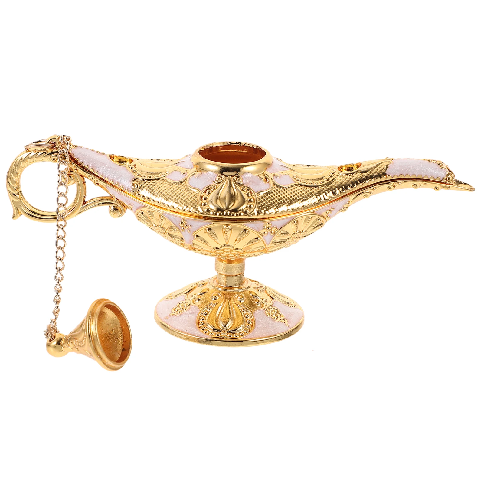 

Golden Decor Red Small Size Vintage Dinner Party Ornament Retro Metal Charming
