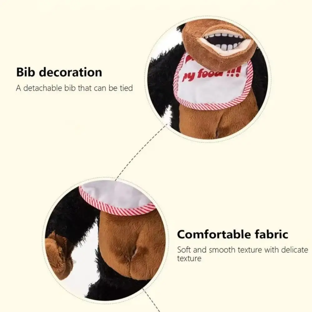 البكاء الغوريلا الكهربائية تتحرك القرد أكل الموز رقيق القرد المغناطيسي اللعب مضحك استرضاء حراسة الغذاء