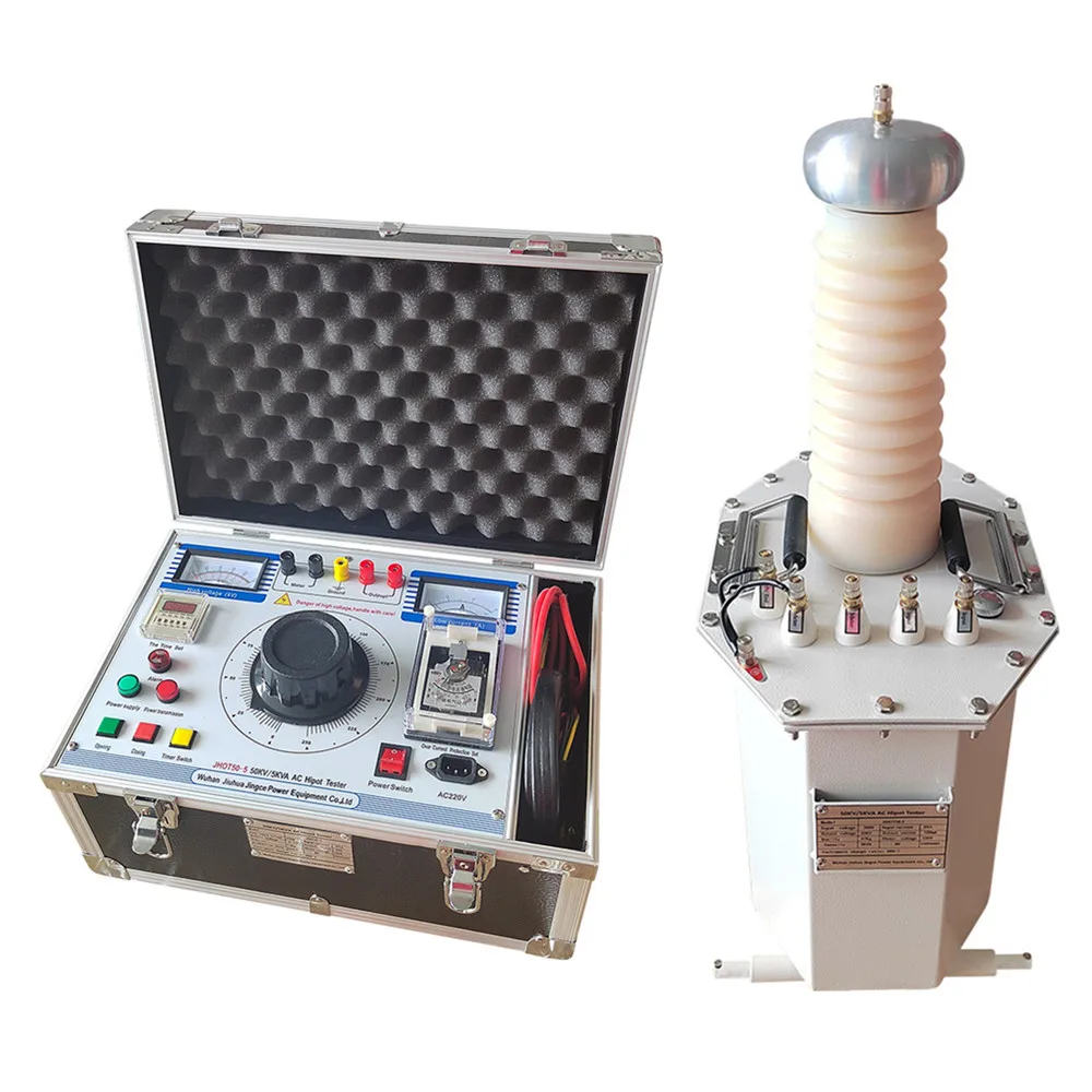 AC Hipot Tester 50kV/5kVA AC Test Equipment Withstand Voltage Hipot Tester High Voltage Oil Type Transformer HV Test Machine