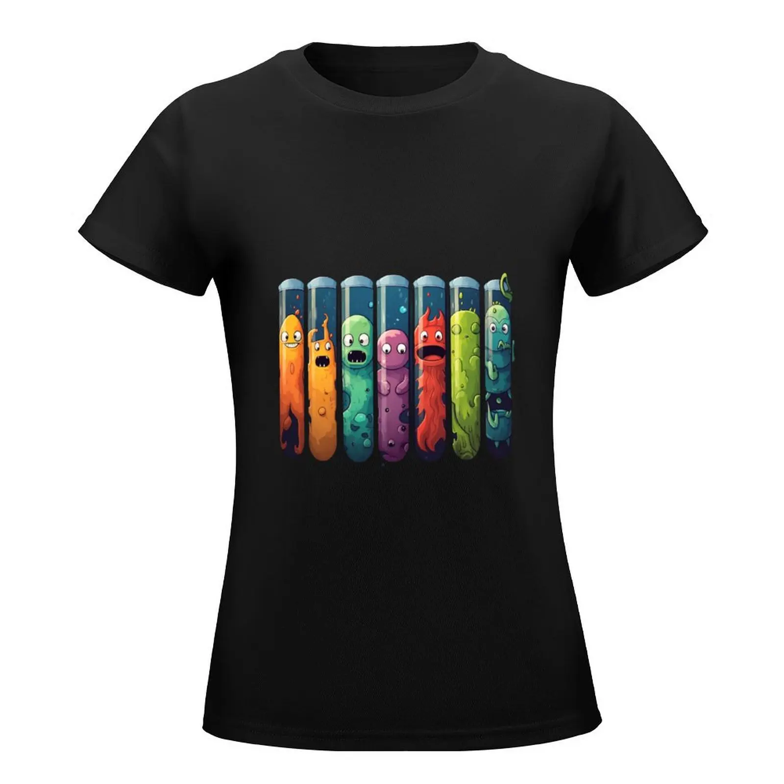 Science-Chemistry Test Tube 2 T-Shirt funny Female clothing anime cropped t shirts for Women