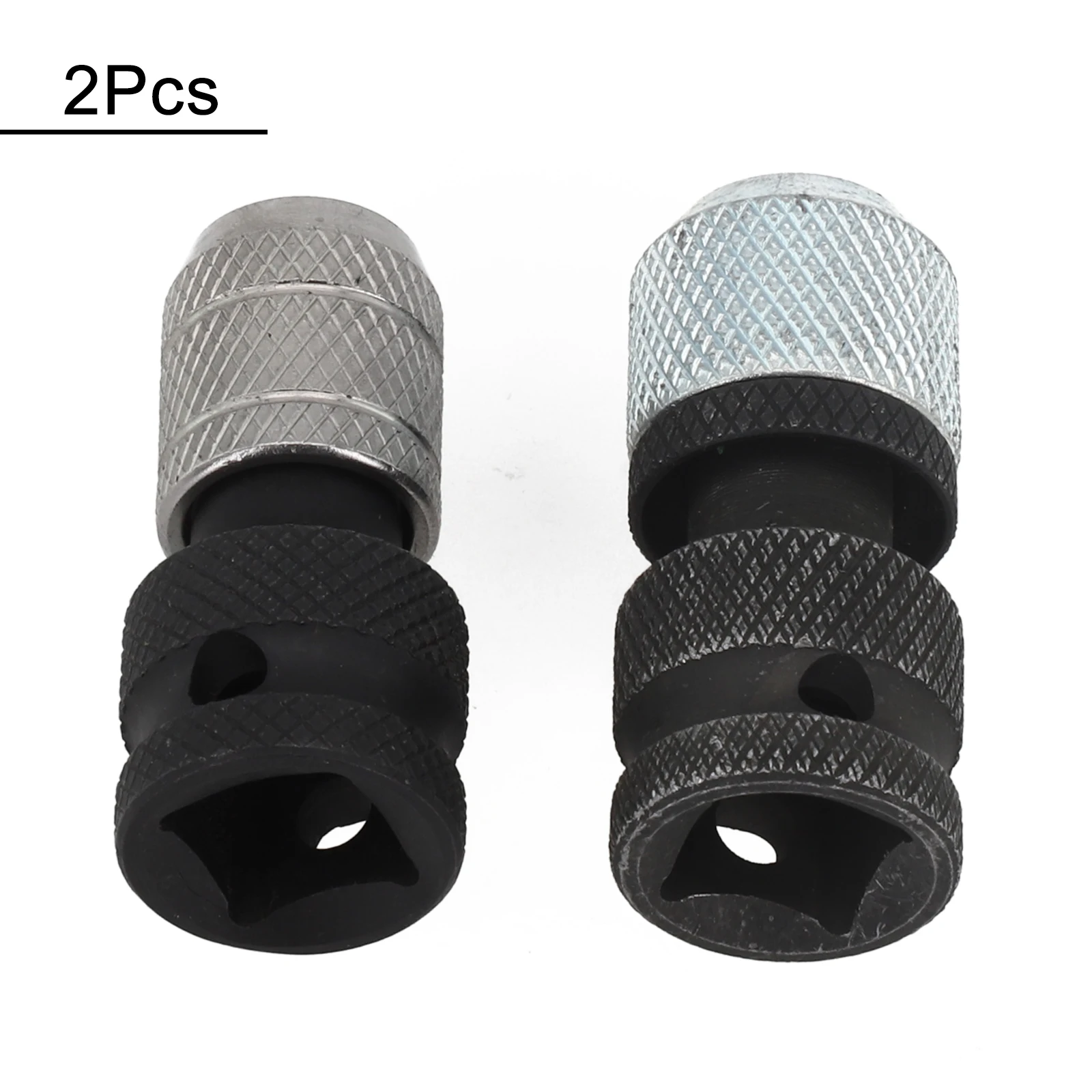 Hex Drive Adapter Drill Socket Adapter For Professional Use 50*22*19mm Knurled Design Non-slip Pattern Secure Grip
