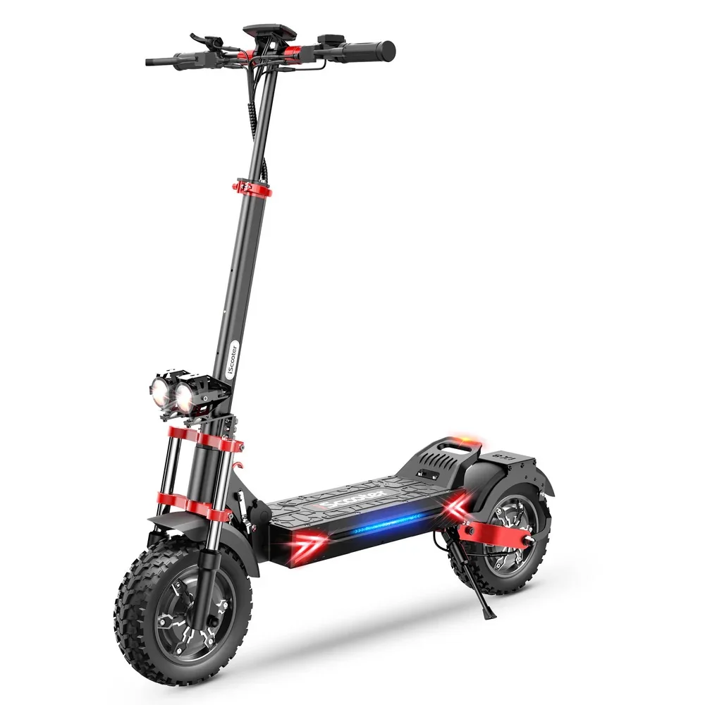IScooter IX8 2400W Off-Road Scooter met Dubbele Motor, 12' Banden, 20Ah Batterij, 60km/u Snelheid, 70km Bereik, Opvouwbare Elektrische Scooter voor Volwassenen
