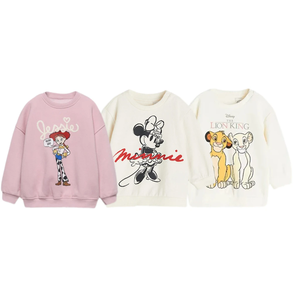 

New Autumn Clothes Boys And Girls Loose Casual Sports Tops Cute Print Sweatshirts Round Neck Tops Spring Trendy Hoodies Wear