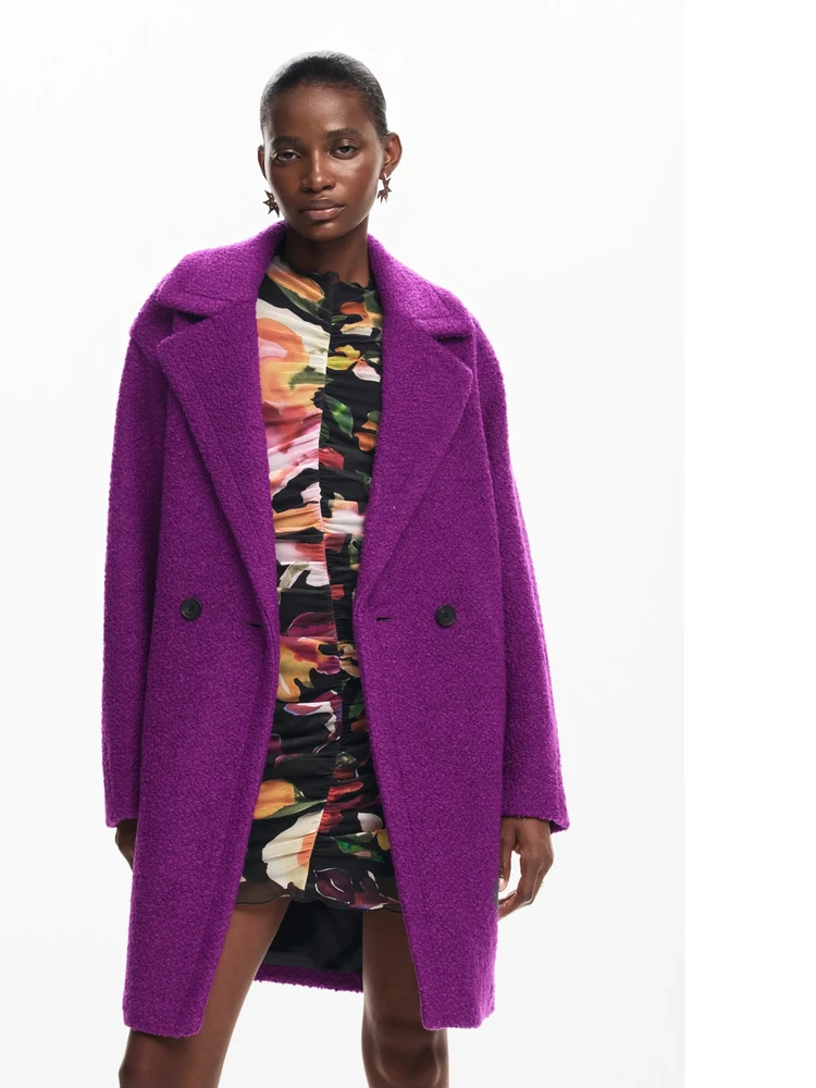 

Свободное повседневное шерстяное пальто средней длины с отложным воротником, утепленное, в британском стиле, для работы и повседневной носки