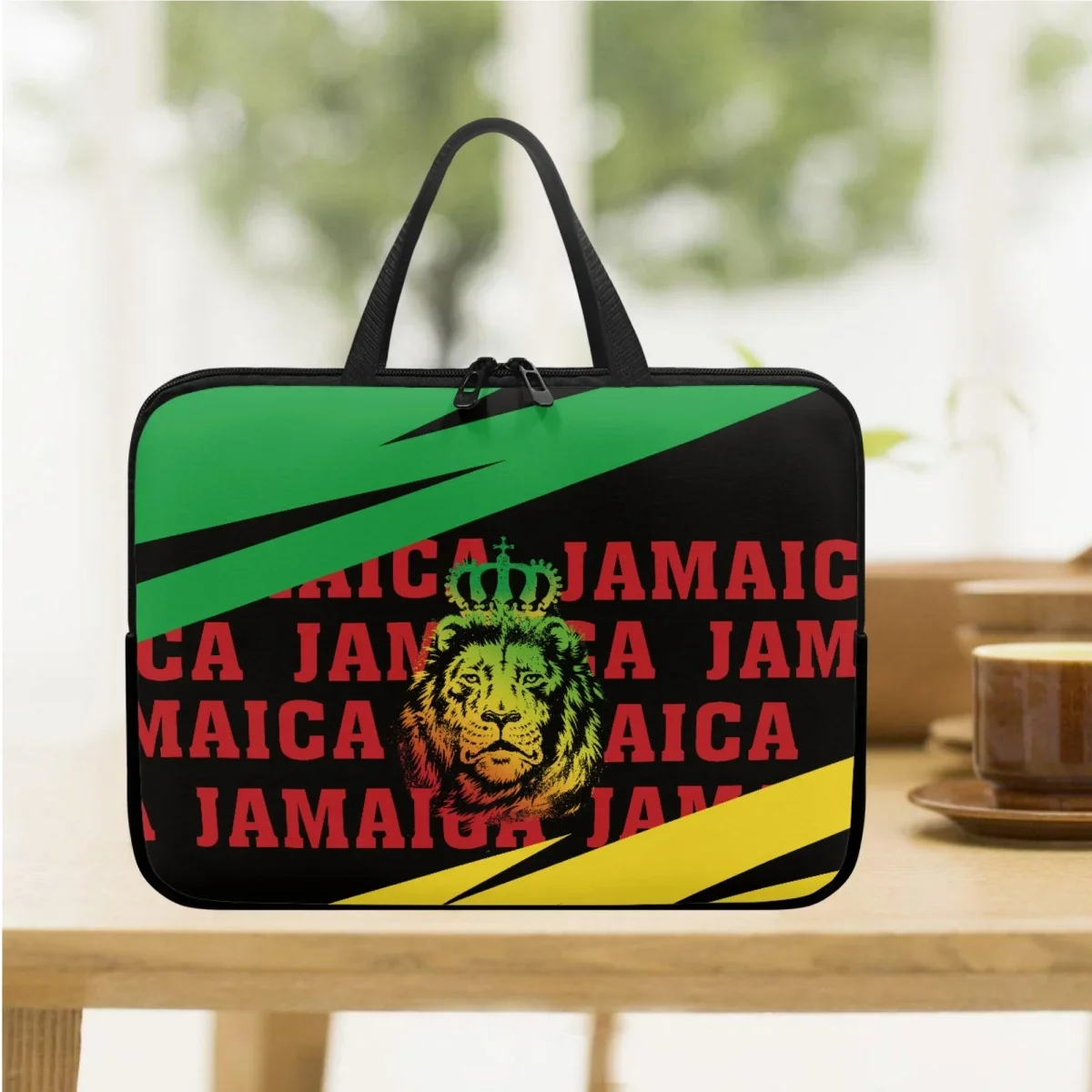 Jamaica Lion Brand Designer Laptop Case Portable Handle Shoulder Commuter Tablet Bag Notebook PC Cover for 10 12 13 15 17Inch